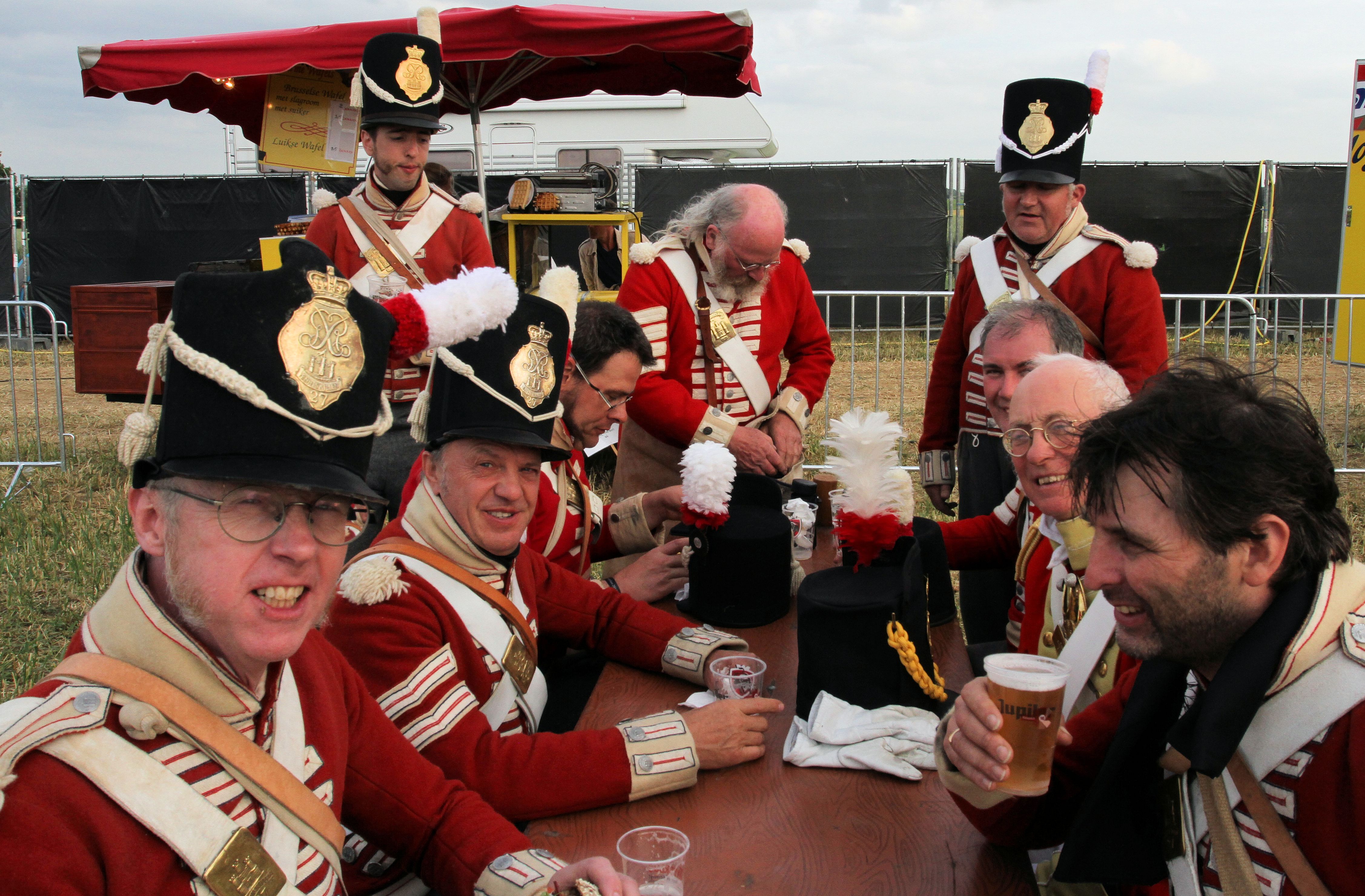 Pictures at Re-enactment Battle of Waterloo 200th anniversary